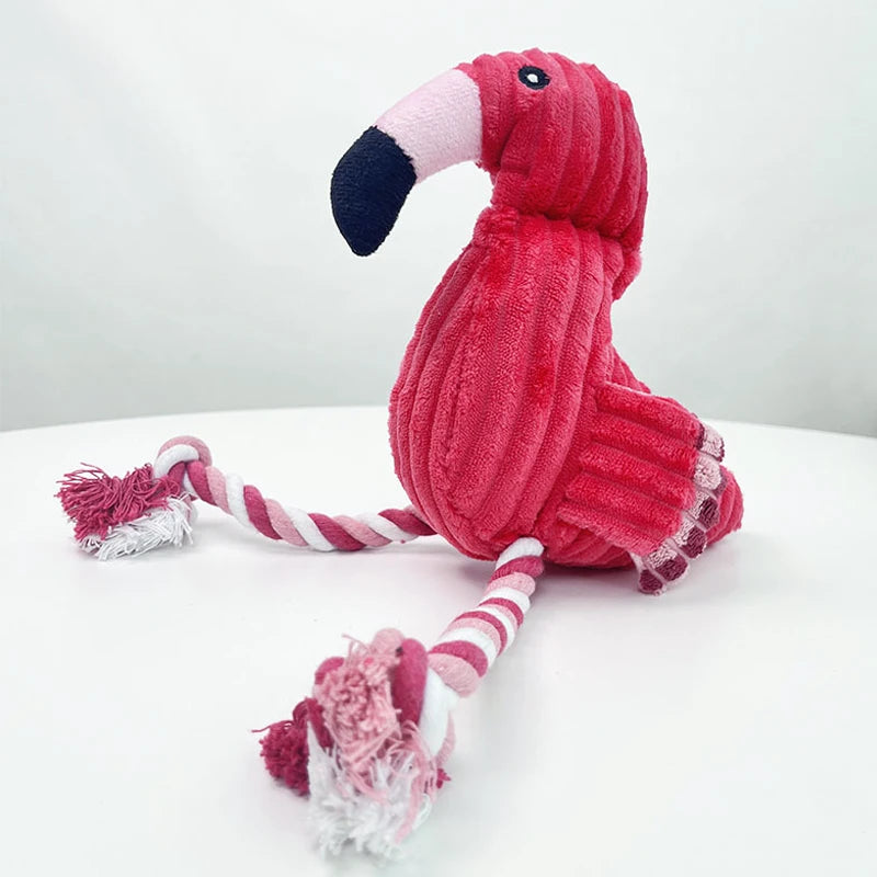1PC Animal Shape Squeaky Toys Plush Dog Toy Cute Bite Resistant Cordur –  Dogixc