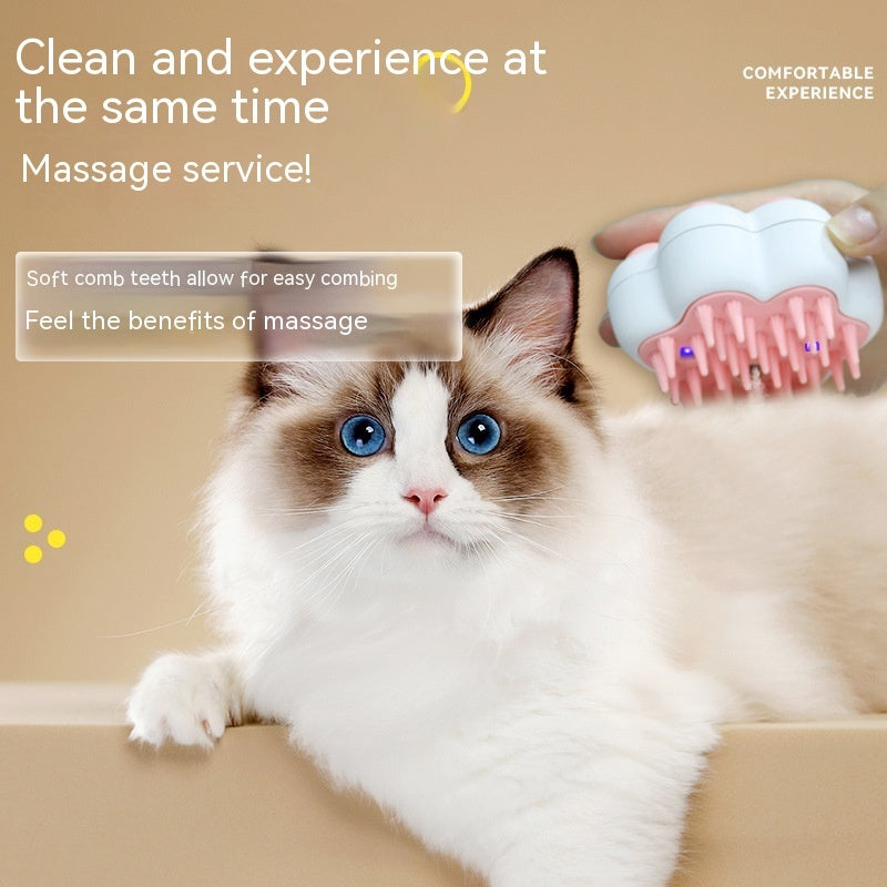 Pet Steam Grooming Comb – Massage & Hair Removal