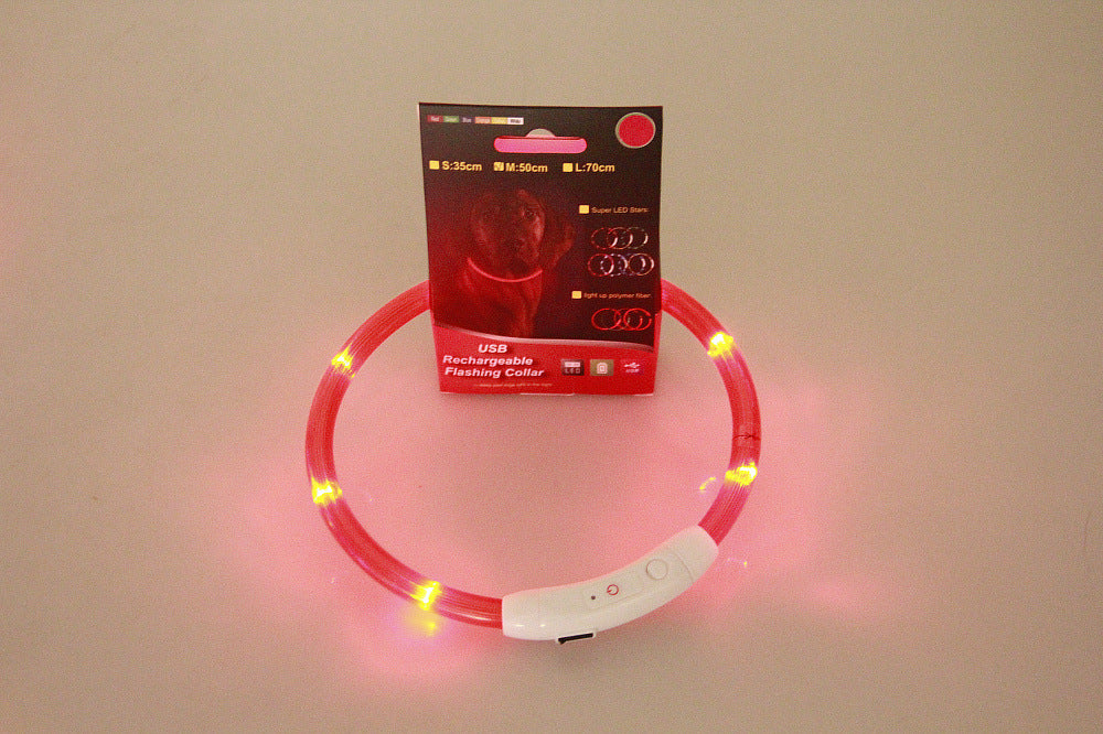 Collar Parpadeante para Mascotas – Hasta 500 m de Visibilidad por la Noche