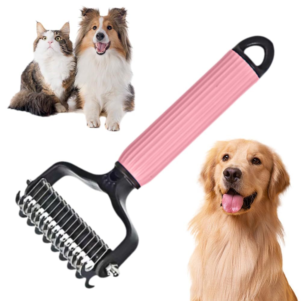 Peine Mejorado para Perros y Gatos – Elimina Pelo Suelto, Enredos y Polvo!