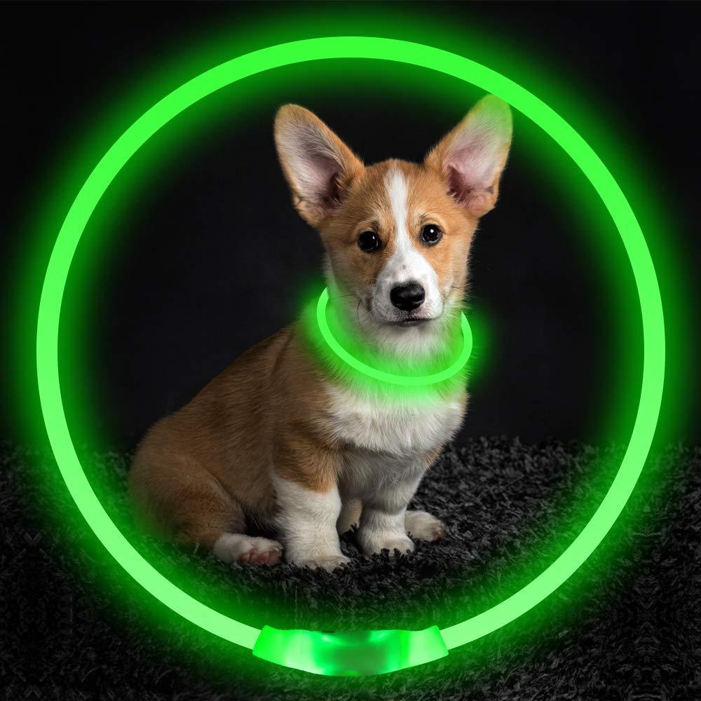 Collar Parpadeante para Mascotas – Hasta 500 m de Visibilidad por la Noche