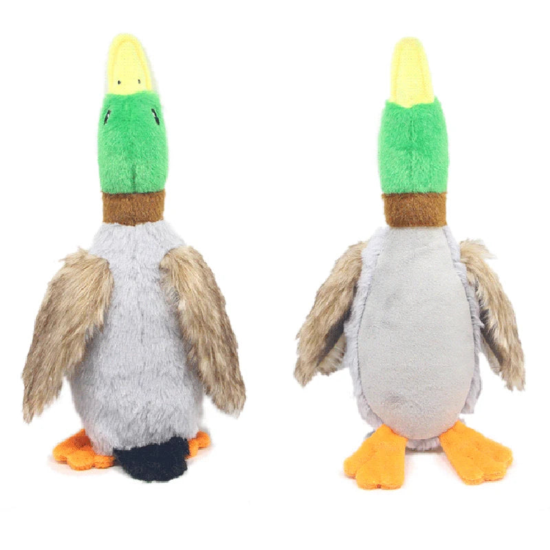 Cute Plush Duck Dogs Squeak Toys Funny Pet Play Intereactive Chew Toy