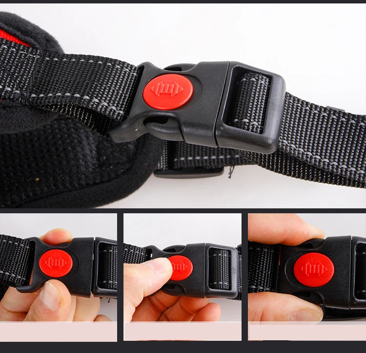 Manufacturer Wholesale Reflective Breathable Multi-design Big Pet Dog Harness