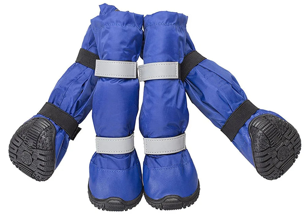 Medium Large Dog Shoes Waterproof Outdoor Winter Boots For Dog Booties Warm Long Non Slip Rain Shoes For Dog Zapatos Para Perro