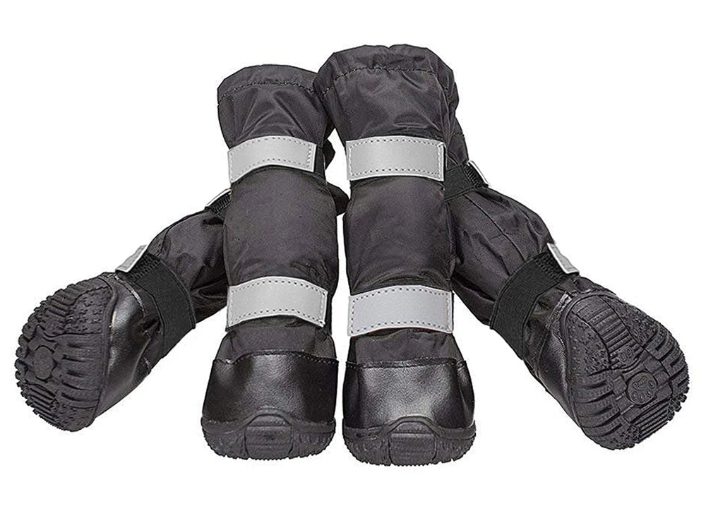 Medium Large Dog Shoes Waterproof Outdoor Winter Boots For Dog Booties Warm Long Non Slip Rain Shoes For Dog Zapatos Para Perro
