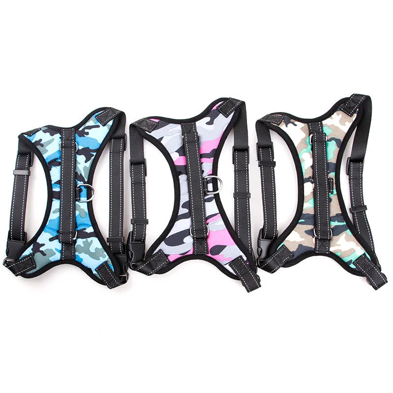 Manufacturer Wholesale Reflective Breathable Multi-design Big Pet Dog Harness