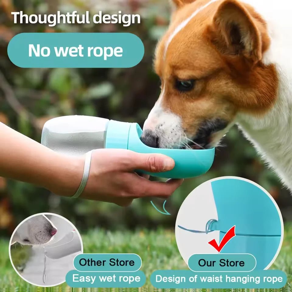 300ml/500ml portable pet water bottle suitable for small and medium-sized dogs and cats outdoor travel dog portable drinking cup