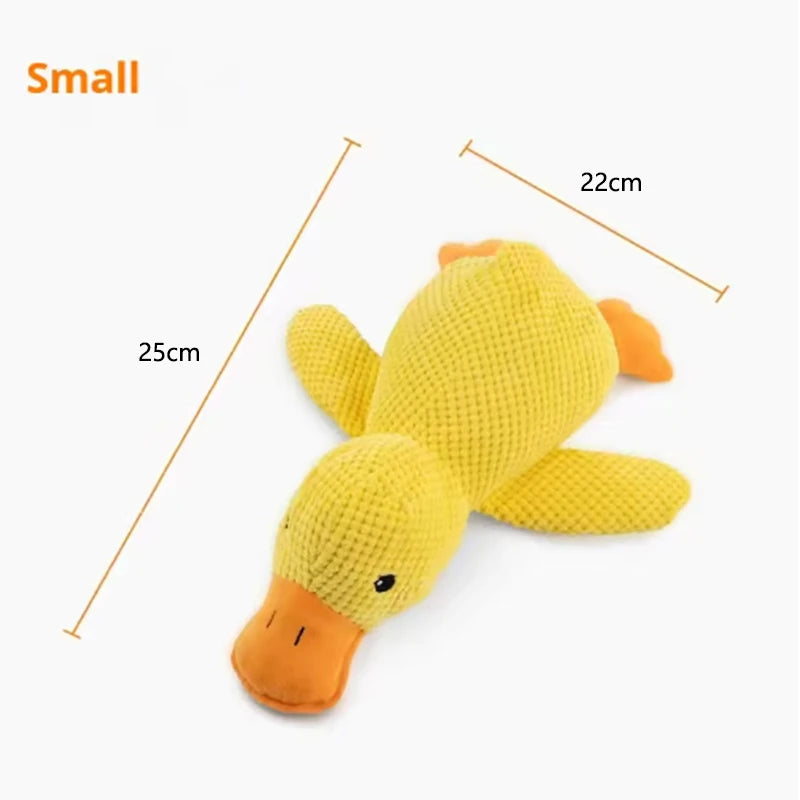 Hot pet Plush Toy Dog Calming Duck Stuffed Duck Toys Chew Toy Durable Squeaky for Puppy Pet Teeth Cleaning Chew Toy Pet Supplie