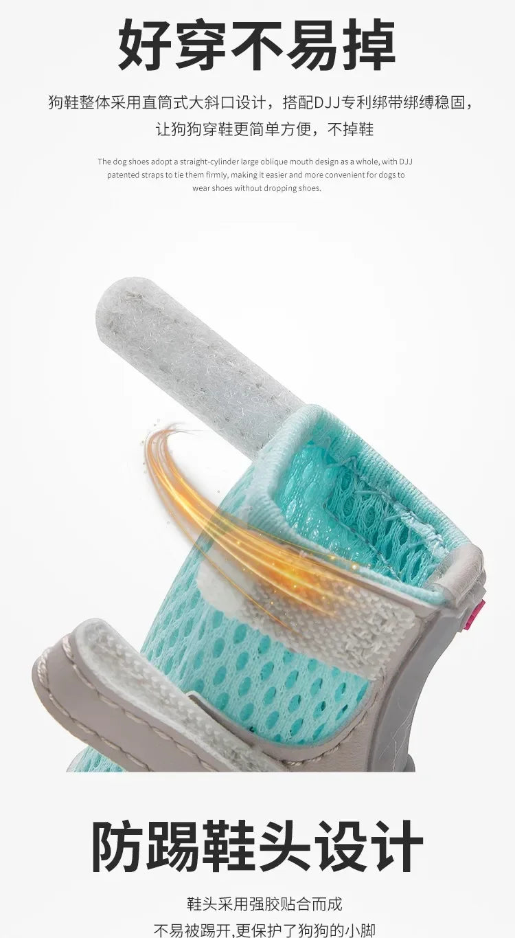 Spring/summer Dog Shoes Breathable Soft Pet Boots Yorkshire Terrier Pomeranian Puppy Shoes Dogs Accessories Zapatos Para Perro