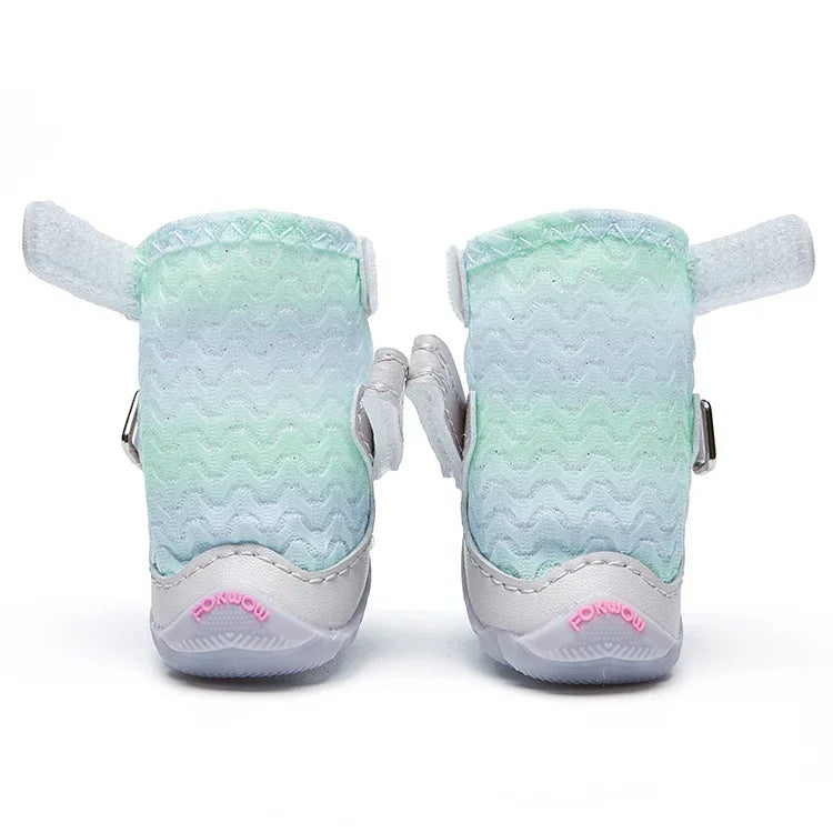 Spring/summer Dog Shoes Breathable Soft Pet Boots Yorkshire Terrier Pomeranian Puppy Shoes Dogs Accessories Zapatos Para Perro