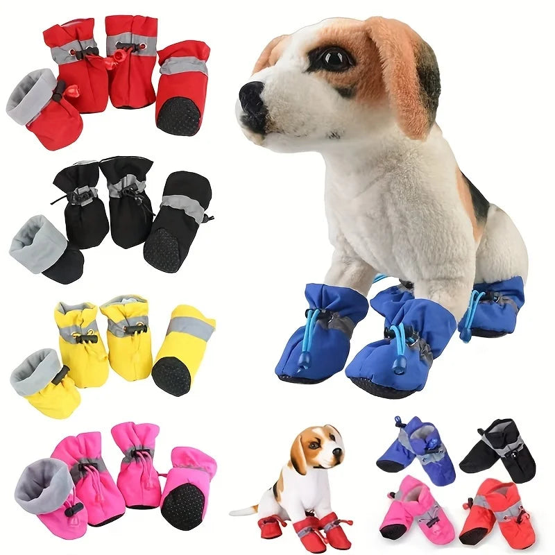 [Waterproof Soft Bottom Dog Boots] Pet Dog Shoes Puppy Outdoor Soft Bottom for Cat Chihuahua Rain Boots Waterproof Boots Perros