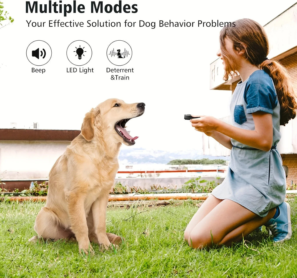 Anti-barking device, ultrasonic 3-in-1 dog barking deterrent device, 3 frequency dog training and barking control