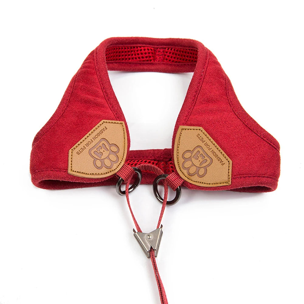 Small Dog Vest Harness Leash Set Pet Chest Strap Walking Medium Dog Harness