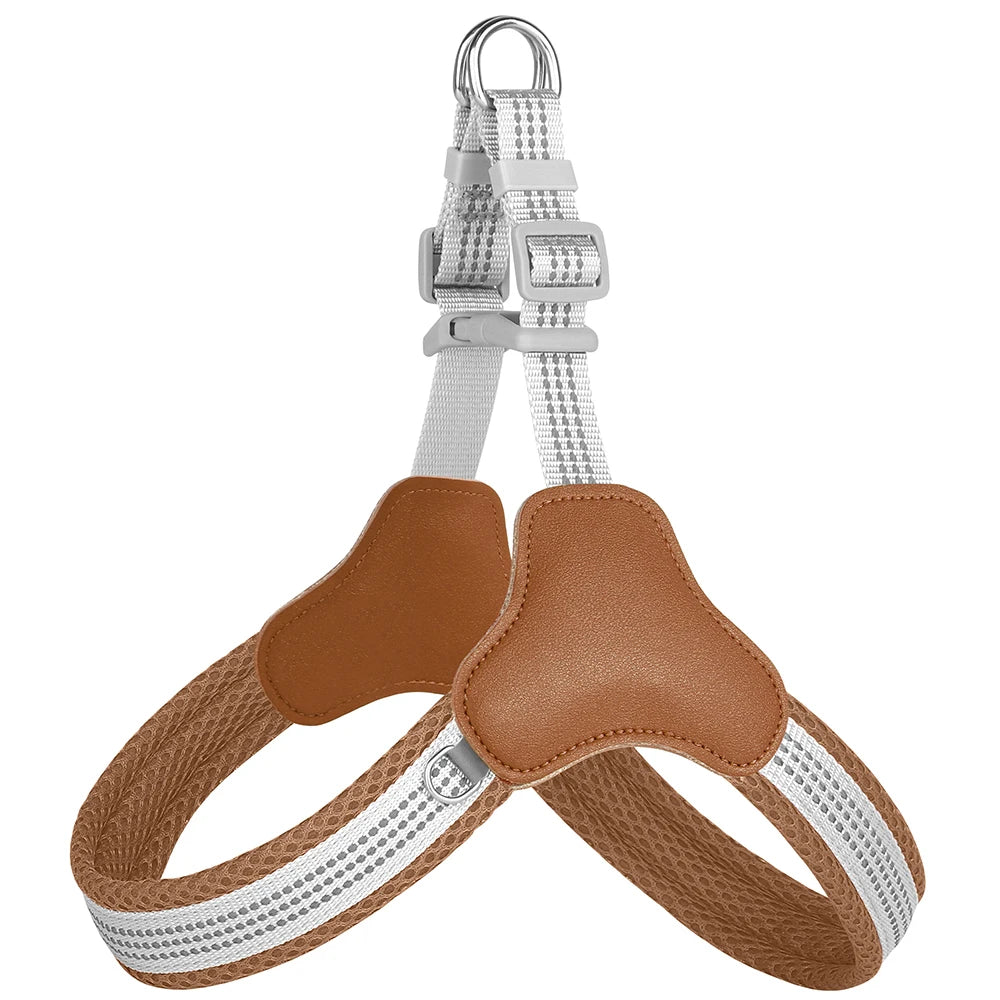 Reflective Nylon Dog Harness Mesh Breathable Pet Puppy Dog Harnesses Adjustable Vest for Small Medium Large Dogs Pug Bulldog