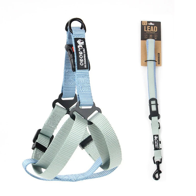 Adjustable Pet Harness for Small Medium Dogs Nylon Dog Harness Leash Set Puppy Harness Dog Accessories
