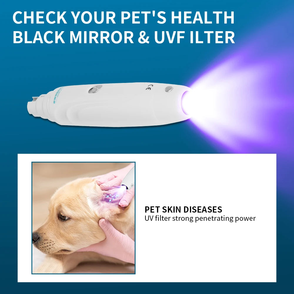 Electric Pet Nail Grinder USB Rechargeable Dog Nail Clippers Elektrische Nail Grinder With Led Light Nail Grooming Trimmer