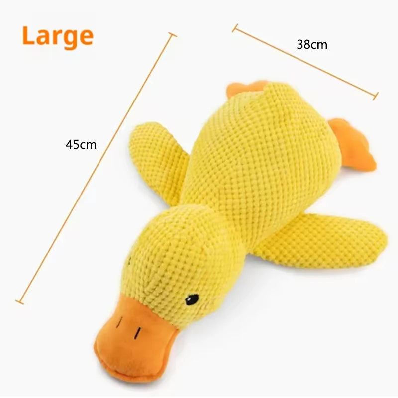 Hot pet Plush Toy Dog Calming Duck Stuffed Duck Toys Chew Toy Durable Squeaky for Puppy Pet Teeth Cleaning Chew Toy Pet Supplie