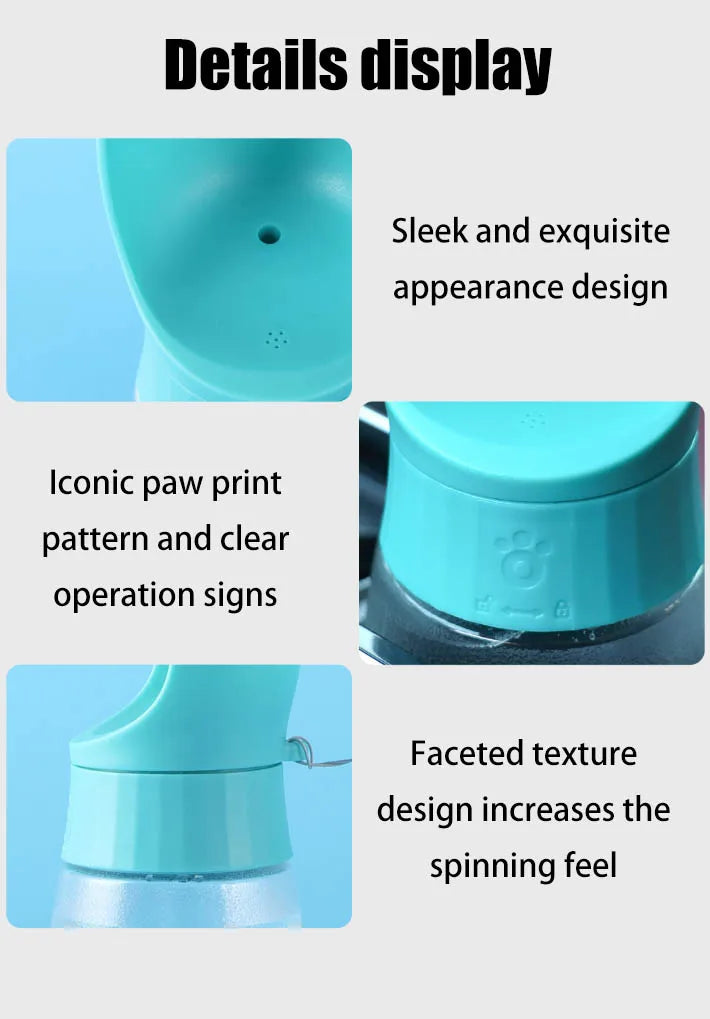 300ml/500ml portable pet water bottle suitable for small and medium-sized dogs and cats outdoor travel dog portable drinking cup