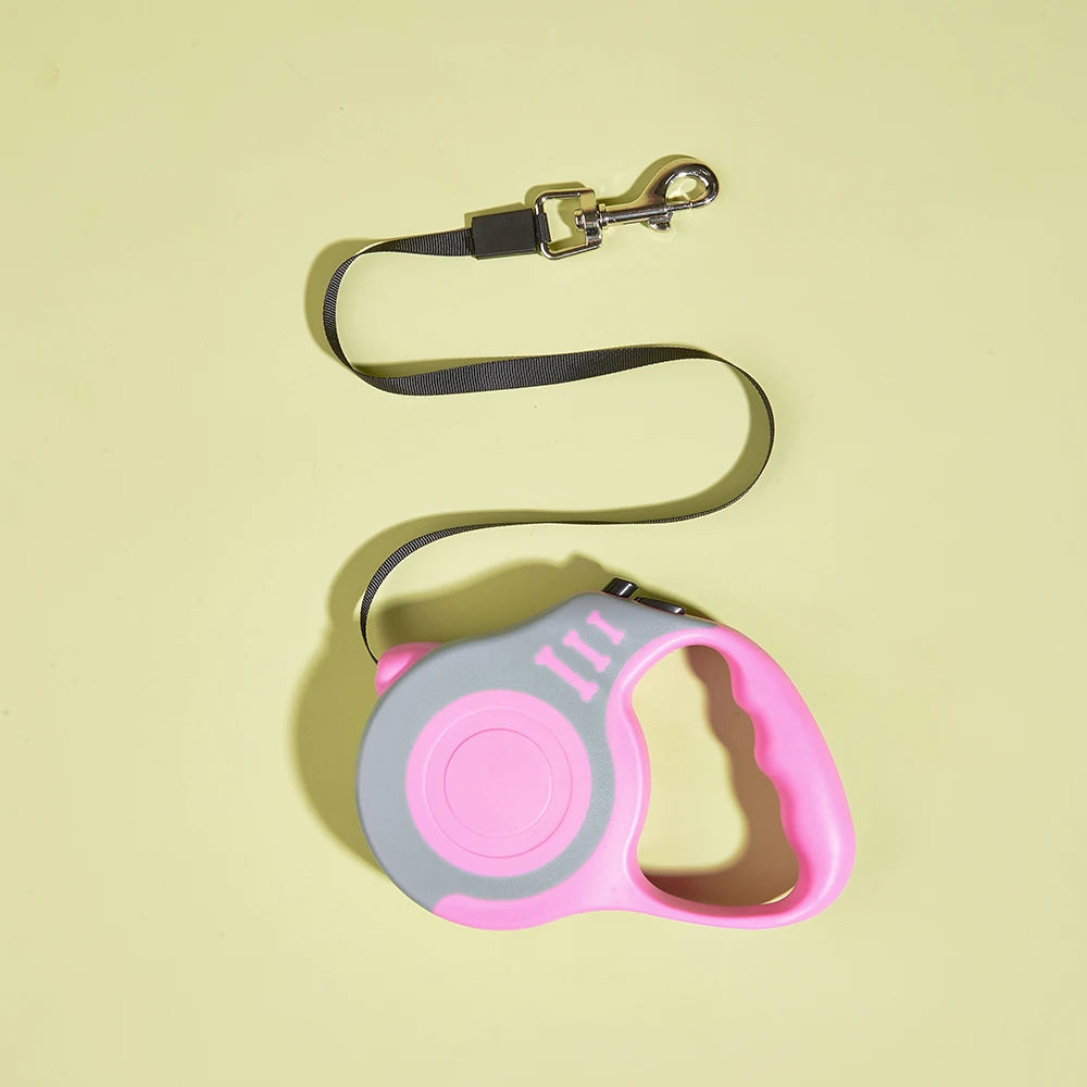 Correa retráctil de 3 m o 5 m comodidad segura para paseos largos y control total