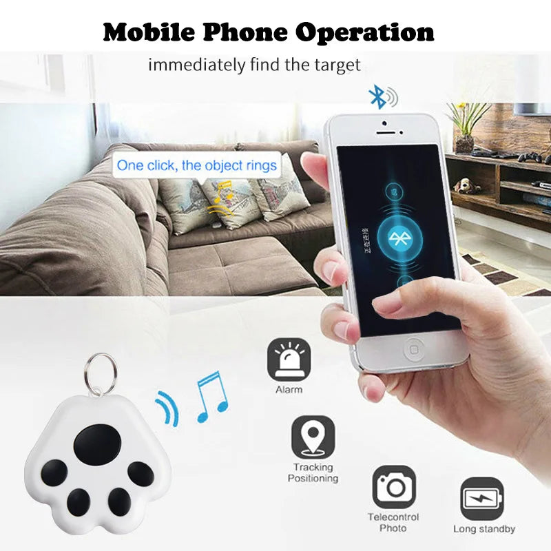Pet Dog Cat Children's Intelligent Anti Loss Device Bluetooth 5.0 Mobile Phone Two-way Alarm Car Wallet Keychain Accessories