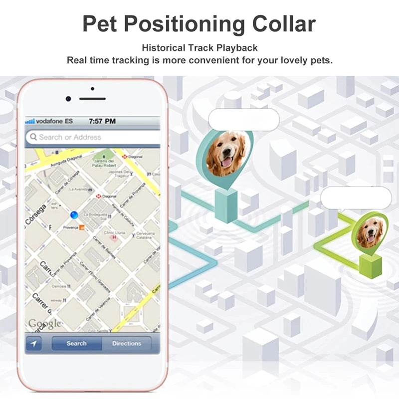 With Gps Tracker Pet Collar Waterproof Anti-Lost Dog Collar For Dogs Cats Outdoor Long Standby Footprint Tracking Locator Items
