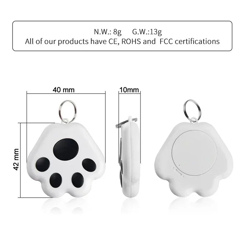 Pet Dog Cat Children's Intelligent Anti Loss Device Bluetooth 5.0 Mobile Phone Two-way Alarm Car Wallet Keychain Accessories
