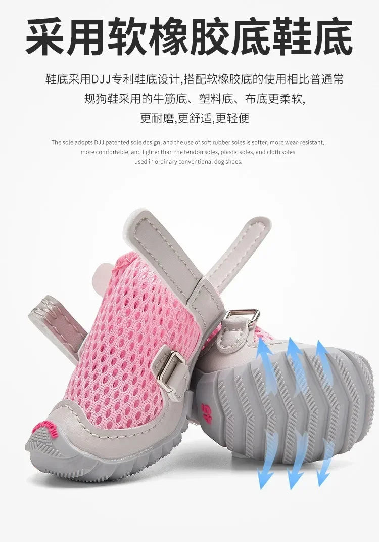 Spring/summer Dog Shoes Breathable Soft Pet Boots Yorkshire Terrier Pomeranian Puppy Shoes Dogs Accessories Zapatos Para Perro