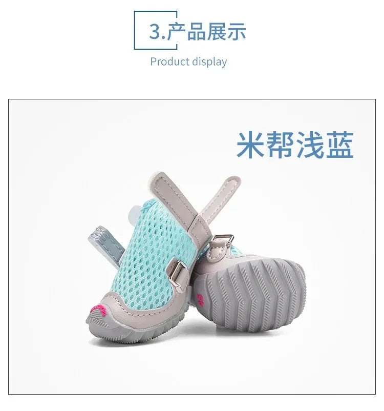 Spring/summer Dog Shoes Breathable Soft Pet Boots Yorkshire Terrier Pomeranian Puppy Shoes Dogs Accessories Zapatos Para Perro