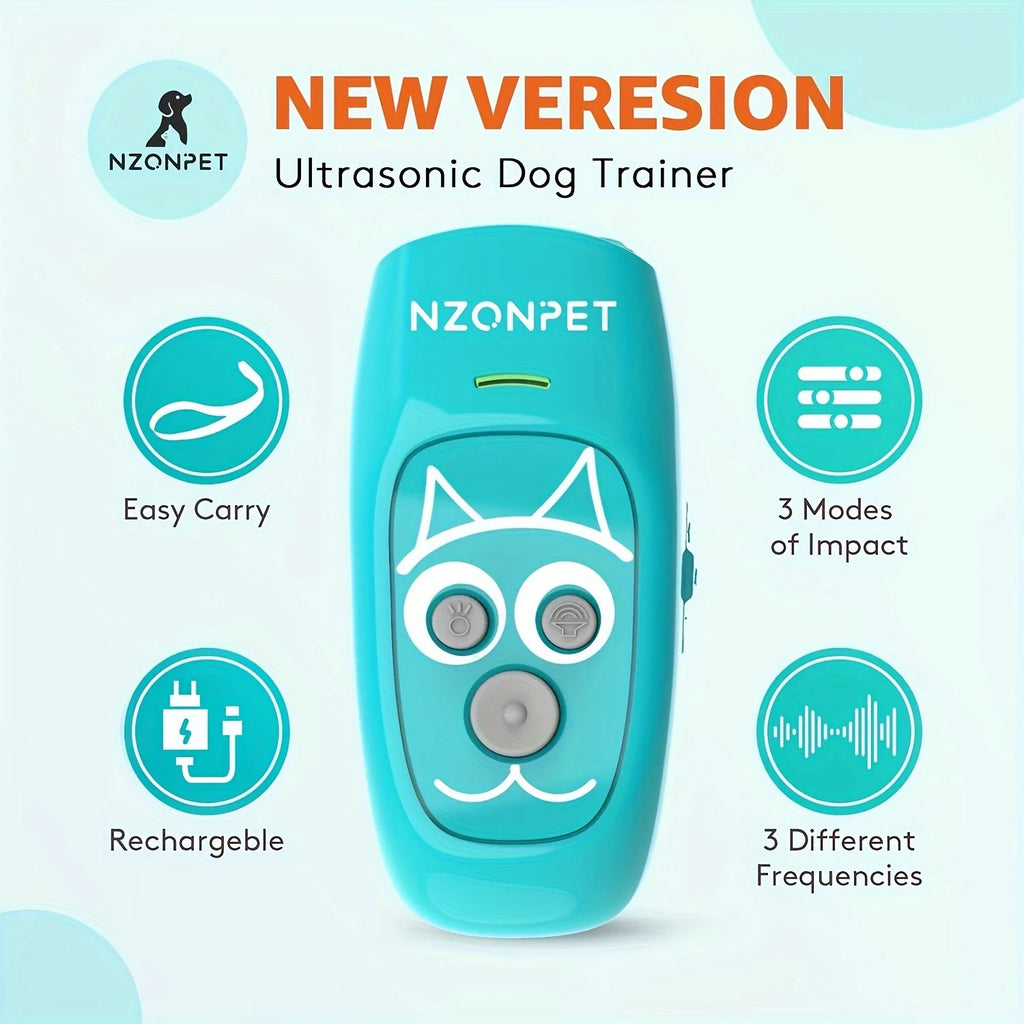 Anti-barking device, ultrasonic 3-in-1 dog barking deterrent device, 3 frequency dog training and barking control