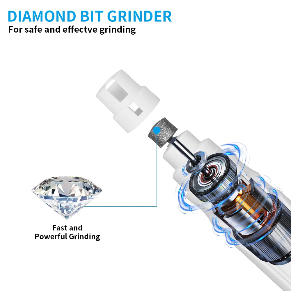 Electric Pet Nail Grinder USB Rechargeable Dog Nail Clippers Elektrische Nail Grinder With Led Light Nail Grooming Trimmer