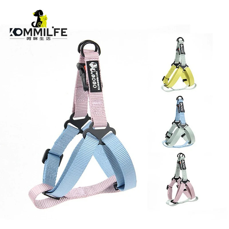 Adjustable Pet Harness for Small Medium Dogs Nylon Dog Harness Leash Set Puppy Harness Dog Accessories