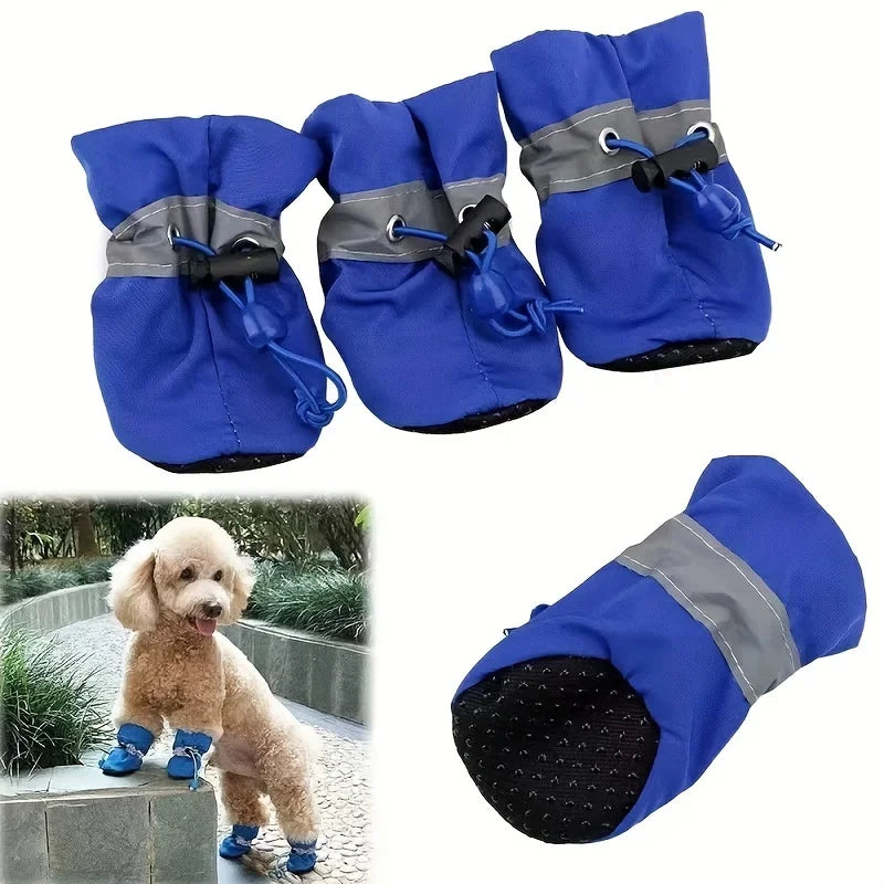 [Waterproof Soft Bottom Dog Boots] Pet Dog Shoes Puppy Outdoor Soft Bottom for Cat Chihuahua Rain Boots Waterproof Boots Perros