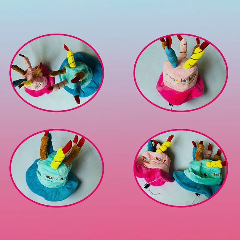 Pet Dog Hat for Birthday Party Adjustable Dog Hats Cats Dog Costumes Puppy Grooming Dress Up Hat Pet Supplies