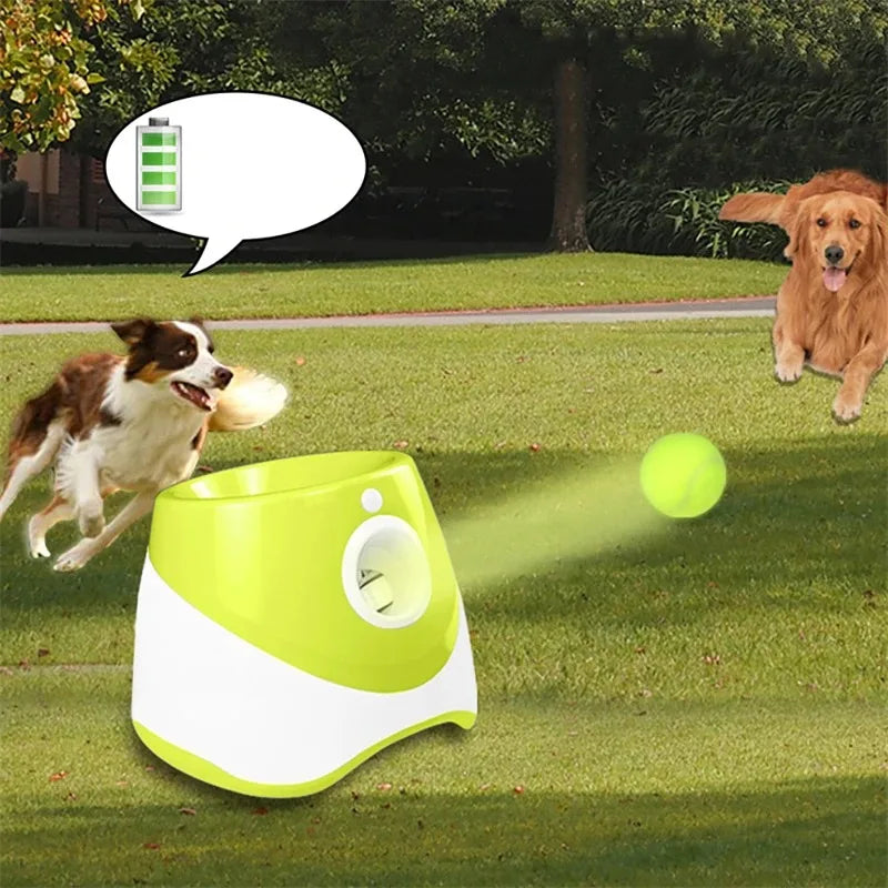 Automatic Dog Tennis Ball Launcher Dogs Chase Toys Automatic Fun