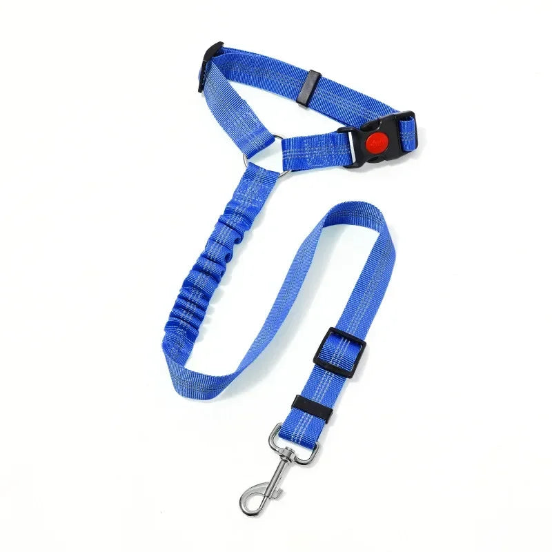Solid Anti-shock Two-in-one Dog Harness Leash Pet Car Seat Belt with Clip Backseat Safety Belt  Kitten Collar Pet Accessories