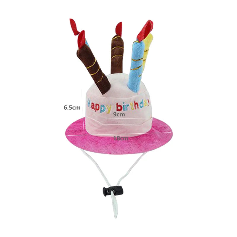 Pet Dog Hat for Birthday Party Adjustable Dog Hats Cats Dog Costumes Puppy Grooming Dress Up Hat Pet Supplies