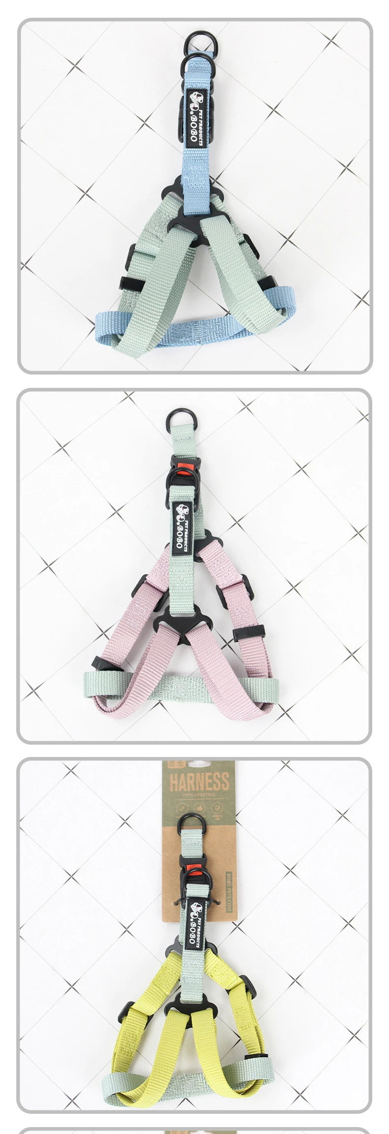 Adjustable Pet Harness for Small Medium Dogs Nylon Dog Harness Leash Set Puppy Harness Dog Accessories