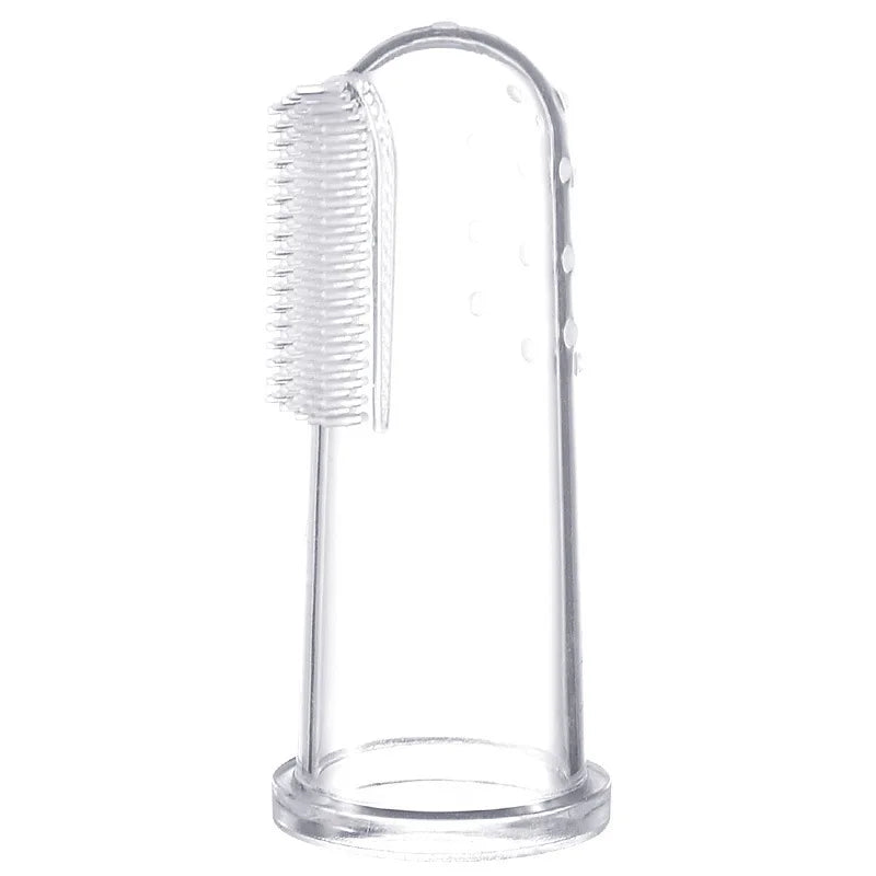 Cepillo Dental de Silicona para Perros y Gatos – Limpieza Suave con el Dedo