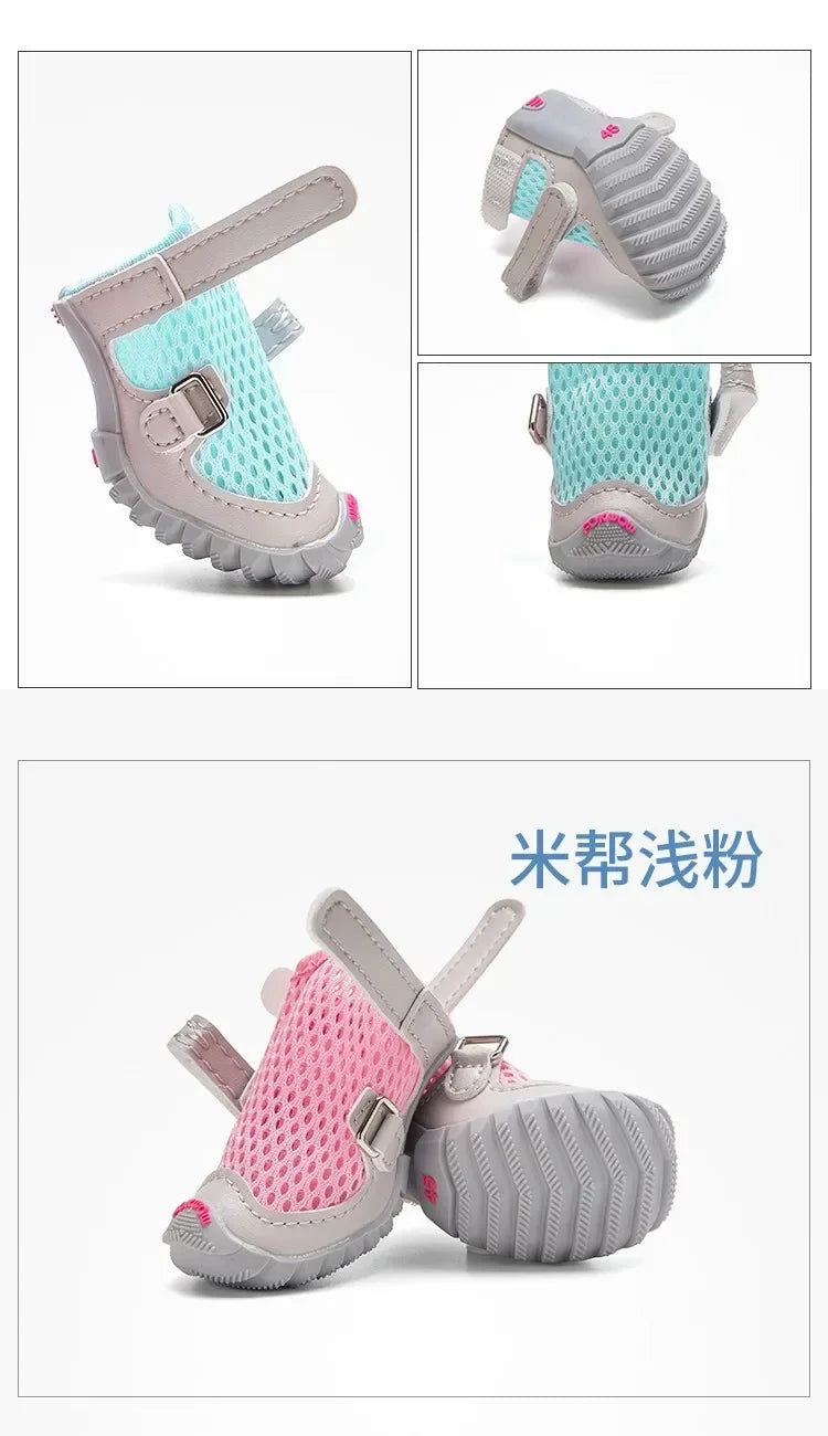 Spring/summer Dog Shoes Breathable Soft Pet Boots Yorkshire Terrier Pomeranian Puppy Shoes Dogs Accessories Zapatos Para Perro