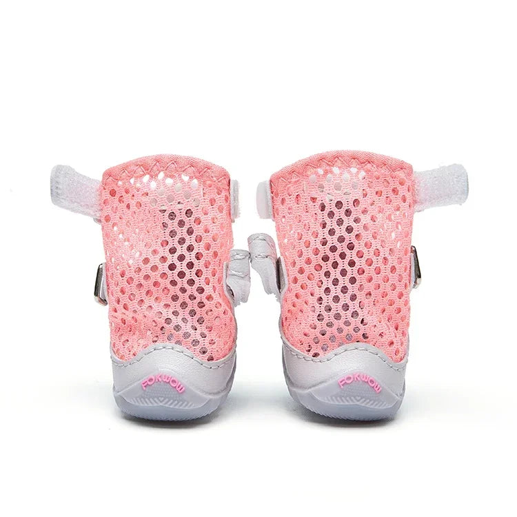 Spring/summer Dog Shoes Breathable Soft Pet Boots Yorkshire Terrier Pomeranian Puppy Shoes Dogs Accessories Zapatos Para Perro