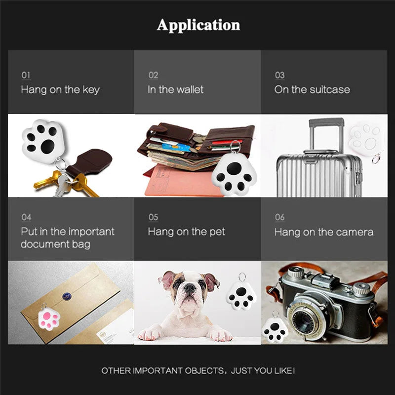 Pet Dog Cat Children's Intelligent Anti Loss Device Bluetooth 5.0 Mobile Phone Two-way Alarm Car Wallet Keychain Accessories
