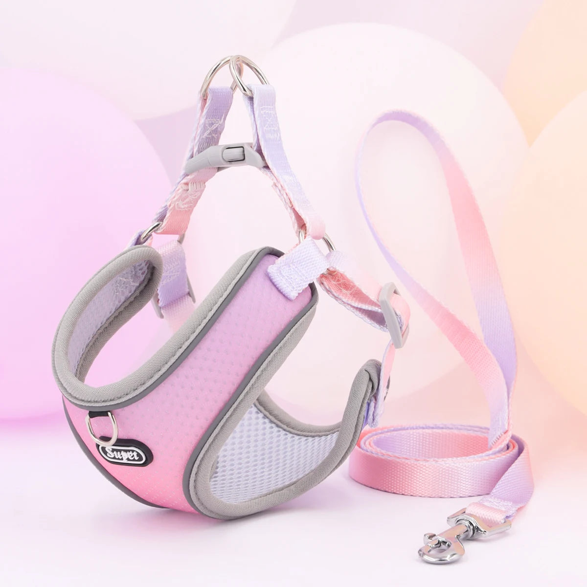 Supet Pet Step-in Dog Harness, Adjustable Reflective Soft Dog Harness, Breathable Dog Vest Harness for Cats Puppy