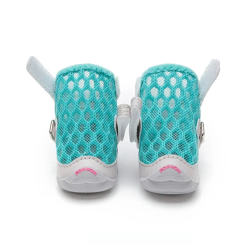 Spring/summer Dog Shoes Breathable Soft Pet Boots Yorkshire Terrier Pomeranian Puppy Shoes Dogs Accessories Zapatos Para Perro
