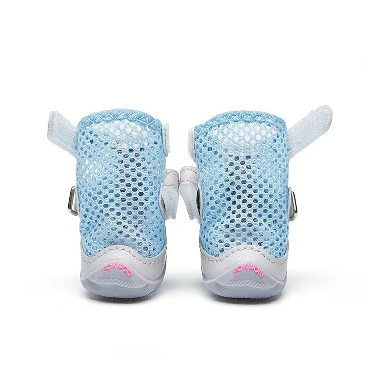 Spring/summer Dog Shoes Breathable Soft Pet Boots Yorkshire Terrier Pomeranian Puppy Shoes Dogs Accessories Zapatos Para Perro