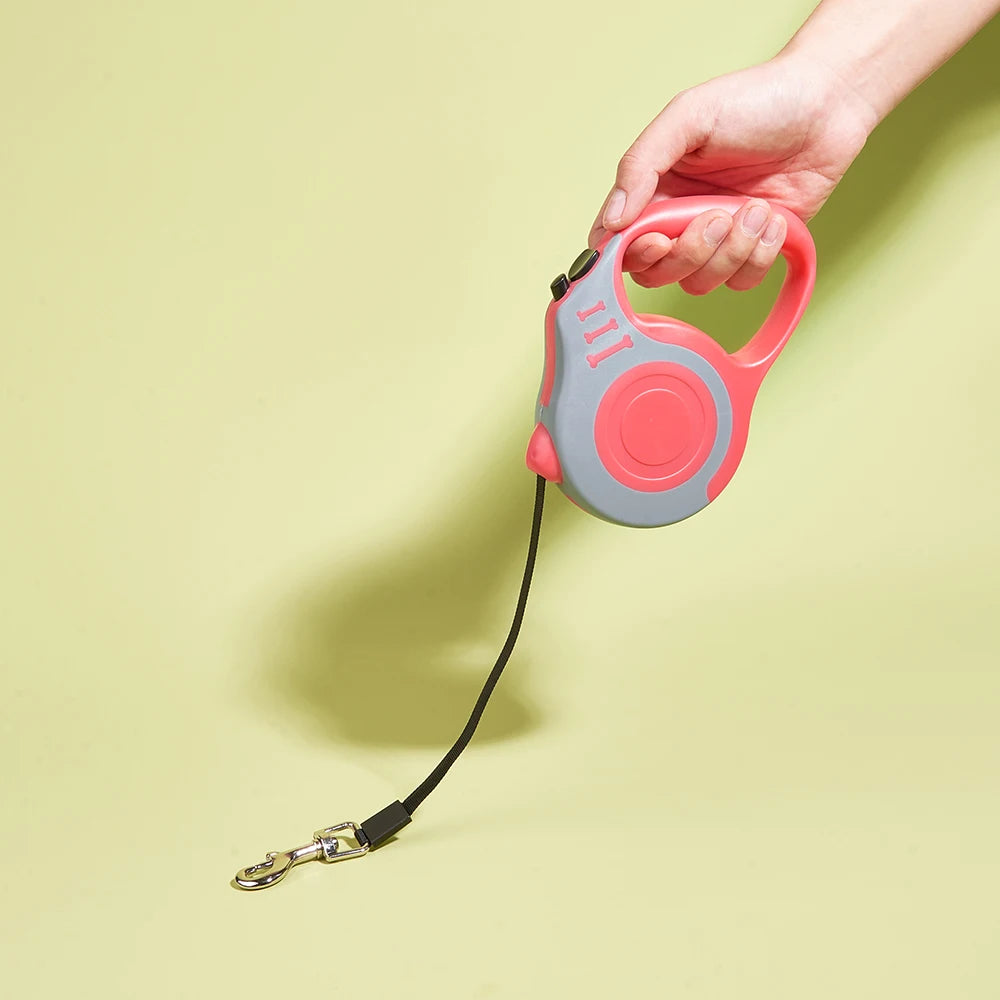 Correa retráctil de 3 m o 5 m comodidad segura para paseos largos y control total