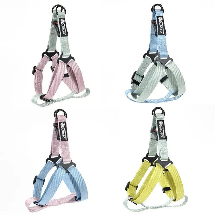 Adjustable Pet Harness for Small Medium Dogs Nylon Dog Harness Leash Set Puppy Harness Dog Accessories
