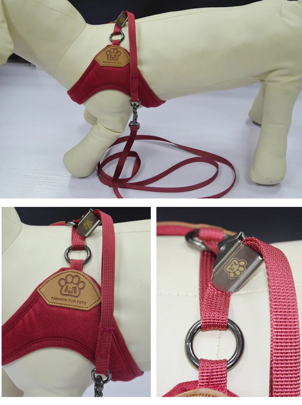 Small Dog Vest Harness Leash Set Pet Chest Strap Walking Medium Dog Harness