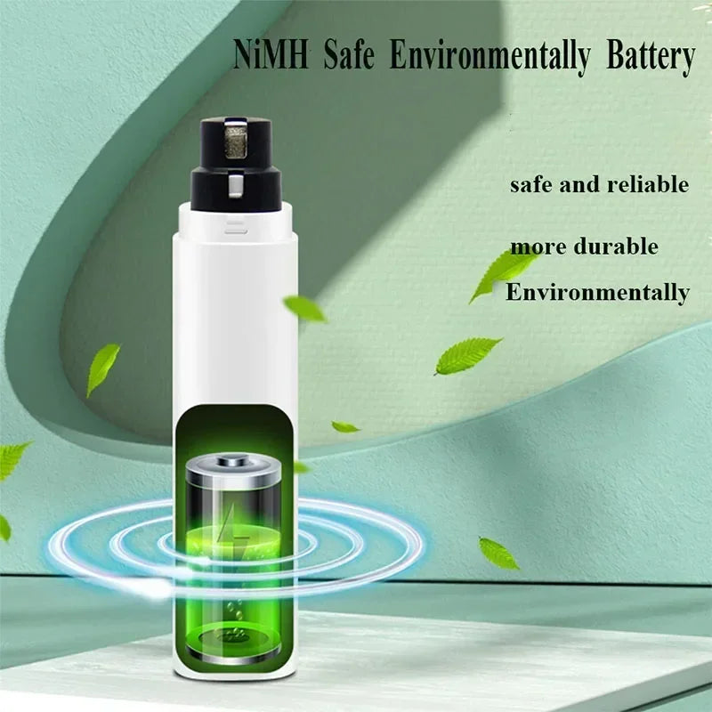 New Electric Dog Nail Clippers Rechargeable USB Charging LED Light Quiet Cat Nail Grinders Pet Paws Nail Grooming Supplies