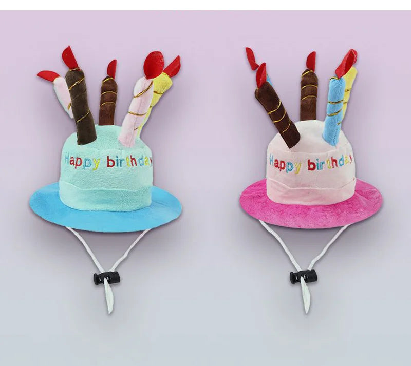 Pet Dog Hat for Birthday Party Adjustable Dog Hats Cats Dog Costumes Puppy Grooming Dress Up Hat Pet Supplies