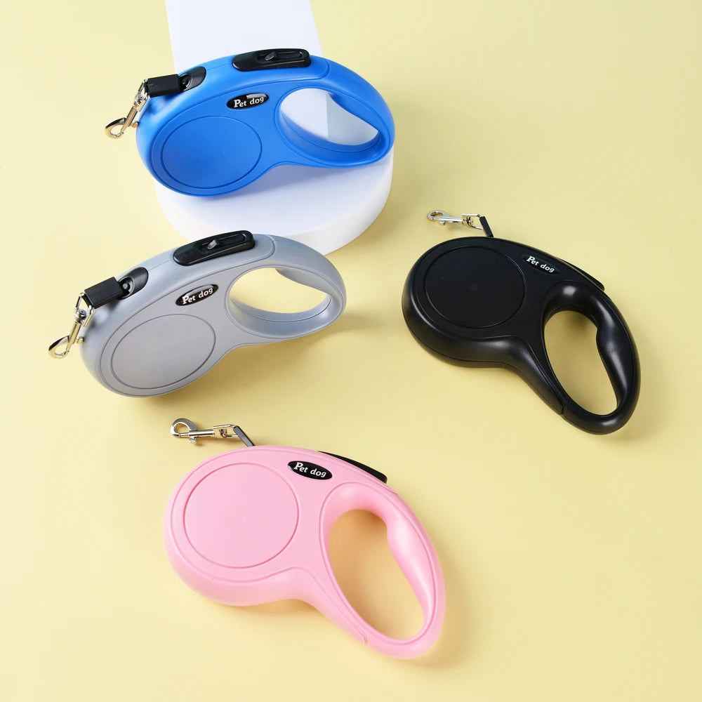 3m 5m Automatic Retractable Pet Leash For Small Medium Dogs Durable Nylon Cat Lead Extend Puppy Walking Running Traction Rope